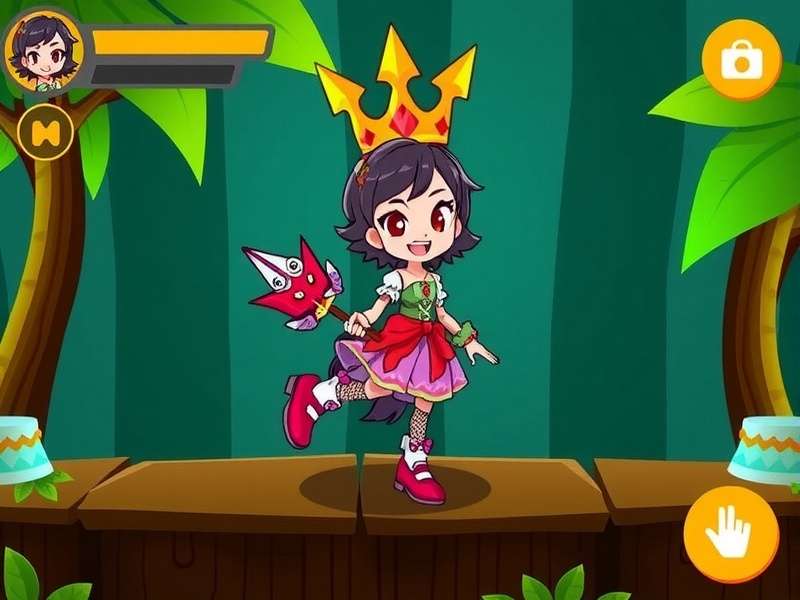 Anise Jungle Run Queen Game Screenshot